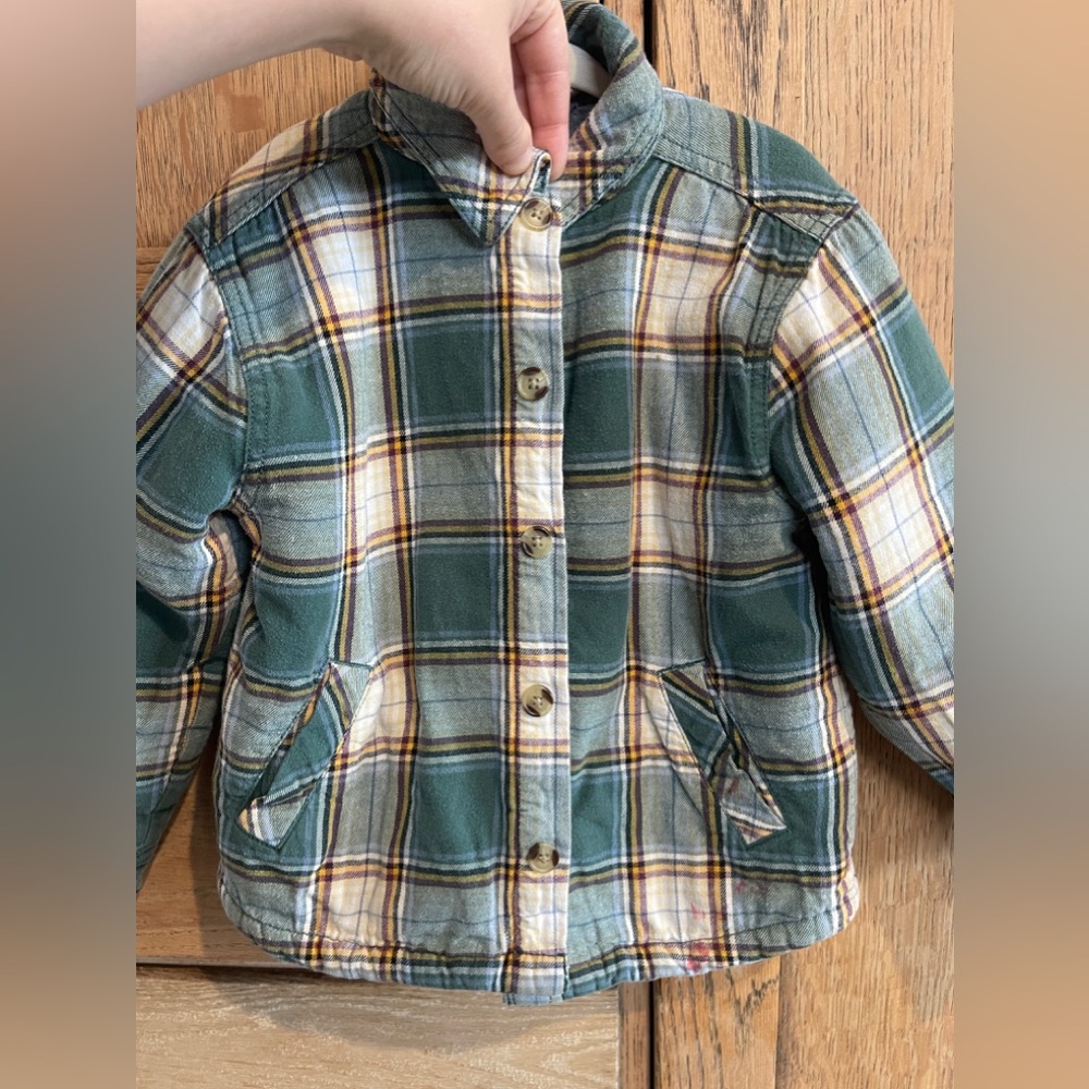 Teddy fleece Plaid Jacket - Picture 7 of 8